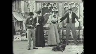 Paysans &agrave; Paris. [Provincianos en Par&iacute;s]. Path&eacute; Fr&egrave;res (1897)