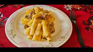 Pasta zucca e salsiccia -Pasta cremosa con chorizo