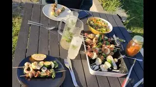 Barbecure beef skewers