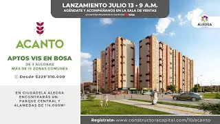 Acanto - Apartamentos VIS en Bosa