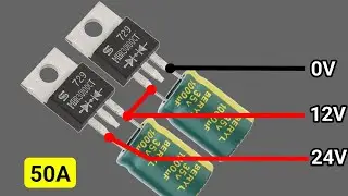 How To Make 220V TO 12V/24V 50A Battery Charger Circuit | 12V/24V Battery Charger