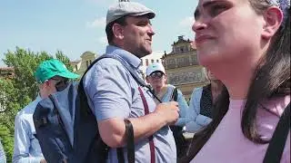 St. Charles Bridge in Prague with Yaakov