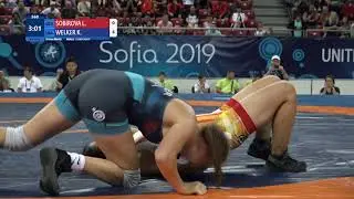 BRONZE WW - 61 kg: L. SOBIROVA (UZB) v. K. WELKER (USA)