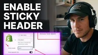 How to Enable Sticky Header in Shopify Dawn Theme (2026) | Theme Editor