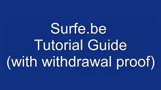 Surfe.be Tutorial Guide