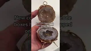 New collection of geode boxes! 😍 #jewelry #gemstone #ring #engagementring
