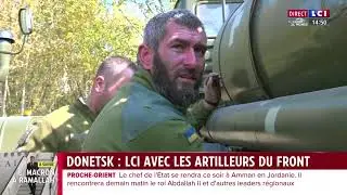 Donetsk : LCI avec les artilleurs du front