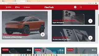 Fnetech - Reviews system and Blog platform with Admin Dashboard & Analysis