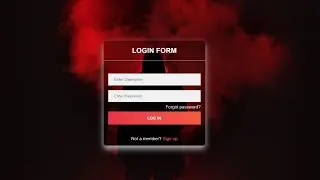 How to Create Transparent Login Form using HTML and CSS