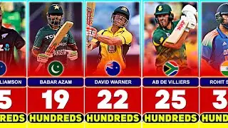 Most Centuries in ODI Cricket With Top 50 Batsmen 🔴 Update 2025