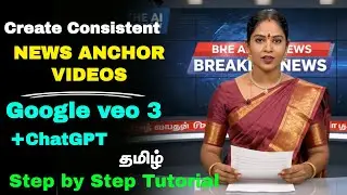 How to Create Consistent News Anchor Video | Google Veo 3 | Step by Step process | Chatgpt |Tamil