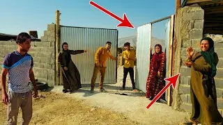 Mr. Hassan's Family Builds Gates: Creative Yard DIY Adventures at Our Nomadic Farm
