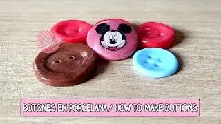 Cómo hacer Botones en Porcelana