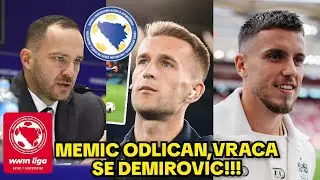 Demirovic se vraca nakon dugo vremena! Memic najbolji u Ceskoj! VELIKE PROMJENE u Savezu!