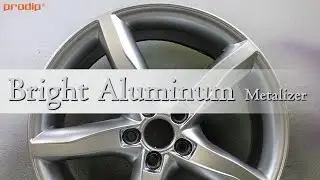 Bright Aluminum Metalizer over Plasti Dip Black Solid Basecoat - How to Plasti Dip Wheels