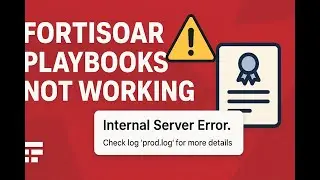 FortiSOAR — Playbook не работают? Внутренняя ошибка сервера? Обновите сертификат | Сгенерировать ...