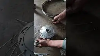Bike wheel spokes replacement #bikelife #automobile 