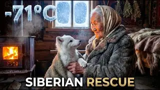 An Elderly Woman Saved a Freezing White Arctic Fox Cub in Siberia ❄️