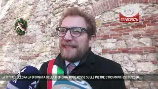 LA CITTA' CELEBRA LA GIORNATA DELLA MEMORIA, ROSE ROSSE SULLE PIETRE D'INCIAMPO | 27/01/2026
