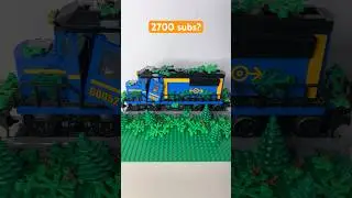 LEGO ABANDONED TRAIN IN TIME #lego #shorts #train #closed #legomoc #nature #legocity #naturesounds
