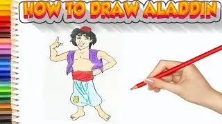 How To Draw Aladdin Characters | Aladdin Cartoon Drawing