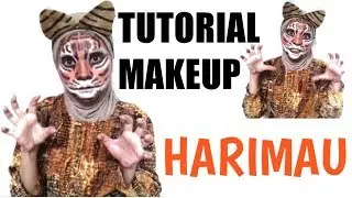 TUTORIAL MAKE UP HEWAN - MAKE UP KARAKTER HARIMAU | TIGER HALLOWEEN MAKEUP