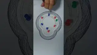 Spiro art make perfect desgin #satisfying #spirograph