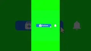 Facebook Follow Button - Green Screen - #shorts