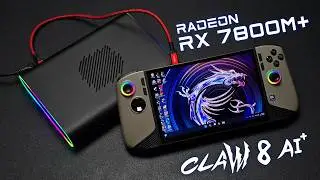 Тестирование MSI Claw 8 Ai+ eGPU! Игровой режим 1440p в режиме док-станции на портативном устройстве