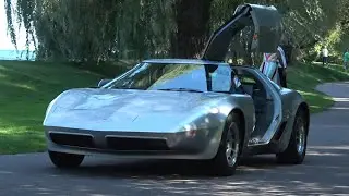Aerovette, C8 Corvette, and Chevy Astro II Concept in motion