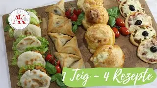 1 Teig - 4 Fingerfood Rezepte / Ramadan Rezepte ⎸ Atlas Küche