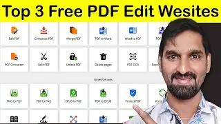 How to Edit Pdf File 2025 Online Telugu Step-by-Step Tutorial - Top 3 Free PDF File Edit Websites