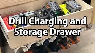 (Re-Upload) Build: Compact drill hanging and charging station drawer