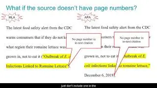 MLA vs APA: In-text Citations