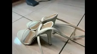 High Heel Sewing Challenge:Ｈigh-heeled sandals vs. Sewing Machine!