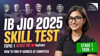 IB JIO SKILL TEST 2025 30/30 MARKS ! PART 1! TOPIC-HOW TO FIND IP ADDRESS STAGE 1 OF SKILL! #ib