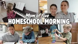 HOMESCHOOL MORNING AS A MOM OF FIVE + NEW SOURDOUGH RECIPE! | VLOG