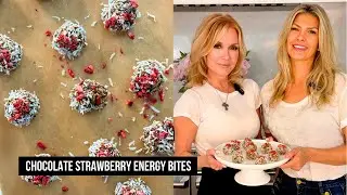 Dark Chocolate Strawberry Energy Bites | No-Bake Healthy Snack Prep