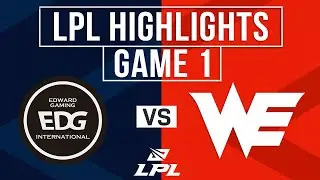 EDG vs WE Highlights Game 1 | LPL 2026 Split 1 | EDward Gaming vs Team WE
