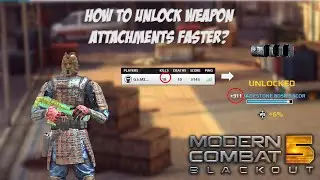 Modern Combat 5 #8 How to unlock weapon attachments faster