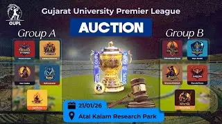 GUJARAT UNIVERSITY PREMIER LEAGUE SEASON 3 AUCTION