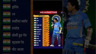 odi records of sachin tendulkar in international cricket