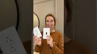Темный цвет стен? Используйте эти подкрасочные заглушки для выключателей и розеток! #обустройство...