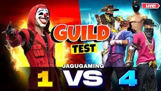 1 VS 4 GAMEPLAY GARENA FREE FIRE LIVE JAGU GAMING
