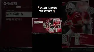 How to update your rosters in CFB25! #CFB25 #foryou #fyp