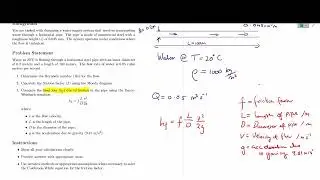Fluid Mechanics - Head loss through a pipe
