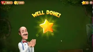 gardenscapes прохождение№1(1-5 уровень)кросивый фонтан