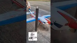 Motore a benzina DLE 35RA test potenza di tiro statico su aereo rc Pilot 3d #test #rc #dle #motore