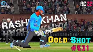 Real Cricket 22 - New GOLD SHOT #531 Review | Rashid Khan Special Sweep Shot  🔥 #rc22 #goldshot