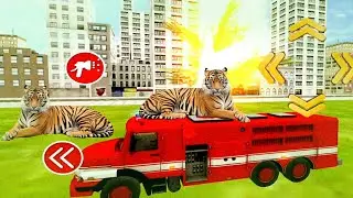 Real Fire Truck Driving Simulator 2022 - New Fire Fighting Fireman's Daily Job - Android GamePlay